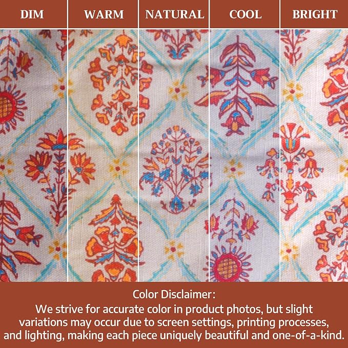 Maison d' Hermine Double Oven Mitts 100% Cotton Double Oven Glove (7"x35") | Heat Resistant BBQ Cooking Gloves with Loop Baking Kitchen Home Hotel Farmhouse Thanksgiving Christmas - Romane