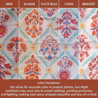 Maison d' Hermine Double Oven Mitts 100% Cotton Double Oven Glove (7"x35") | Heat Resistant BBQ Cooking Gloves with Loop Baking Kitchen Home Hotel Farmhouse Thanksgiving Christmas - Romane