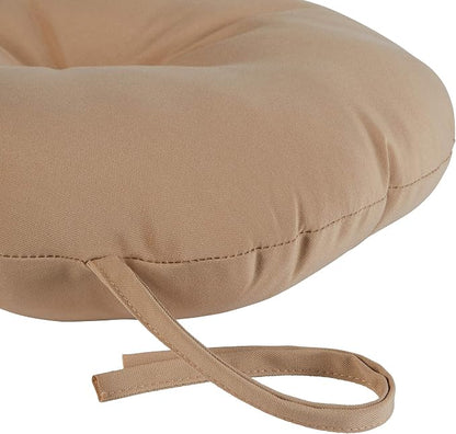 Greendale Home Fashions Sand Dollar Outdoor 15-inch Bistro Seat Cushion, Set of 2