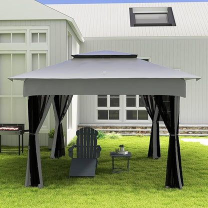 Heavy-Duty Strong Premium BBQ Rotisserie Charcoal Grill with 3Level Multi-Functional Storage Shelves Stainless Steel Construction