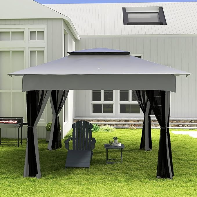 Premium Durable Robust BBQ Rotisserie Charcoal Grill with 3Level Multi-Functional Storage Shelves Stainless Steel Construction