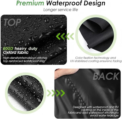 Pizza Oven Cover for Ooni 2 Pro 18" Gas Pizza Oven | Outdoor Accessory Fits 18" Gas Propane Powered Pizza Ovens, Weatherproof Waterproof 600D Heavy Duty Protective Cover