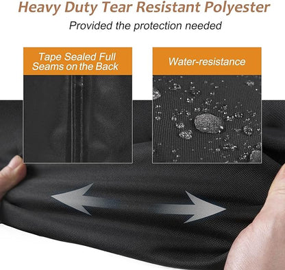 NettyPro Griddle Cover for Blackstone 36 inch Griddle, Waterproof UV Resistant 4 Burner Flat Top Gas Grill Cover 36" Cooking Station, Black