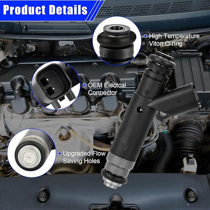 Set of 6 Fuel Injectors FJ869 for Ford F-150 4.2L V6 2005-2008 Naturally Aspirated Replacement 5L3Z-9F593-AA 5C3Z-9F593-AA 800-1905N