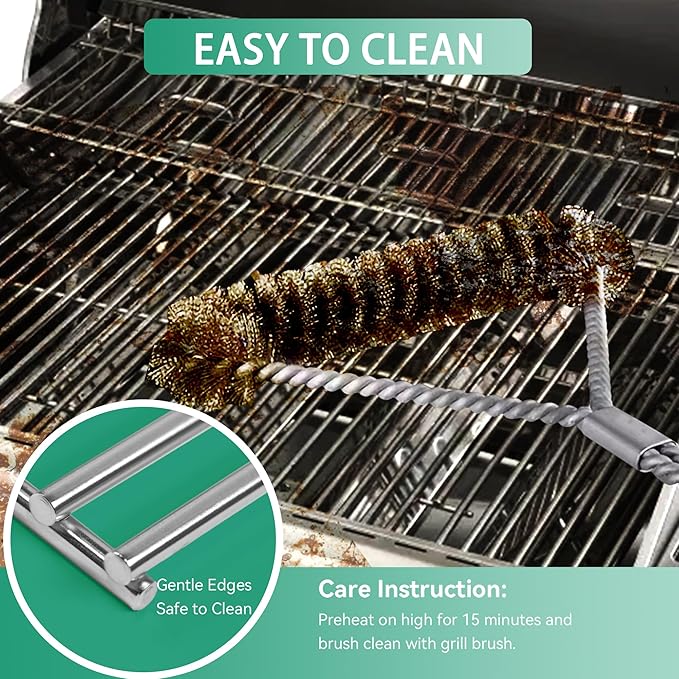 13 x 17 Grill Grate for Nexgrill 4 Burner 720-0830H 720-0783E Expert 720-0789H 720-0789C, 5 Burner 720-0888N 720-0888S, 17Inch Stainless Steel Replacement for Kenmore 41516106210 Master Forge 1010037
