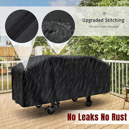 SHINESTAR Griddle Cover for Blackstone 36 Inch Griddle Without Hood, Heavy Duty Waterproof Flat Top Gas Grill Cover with Click-Close Straps, UV-Resistant BBQ Cover for More 4-Burner Griddle