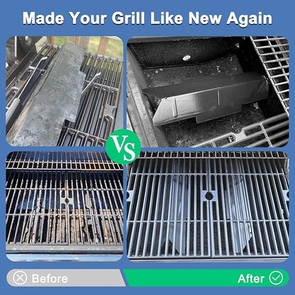 Grill Replacement Parts for Dyna Glo DGF350CSP DGF350CSP-D 2 Burner Grill Models, Replacement for Dyna Glo Heat Tent DGF350CSP, Replacement for Dyna-Glo DGF350CSP Grates