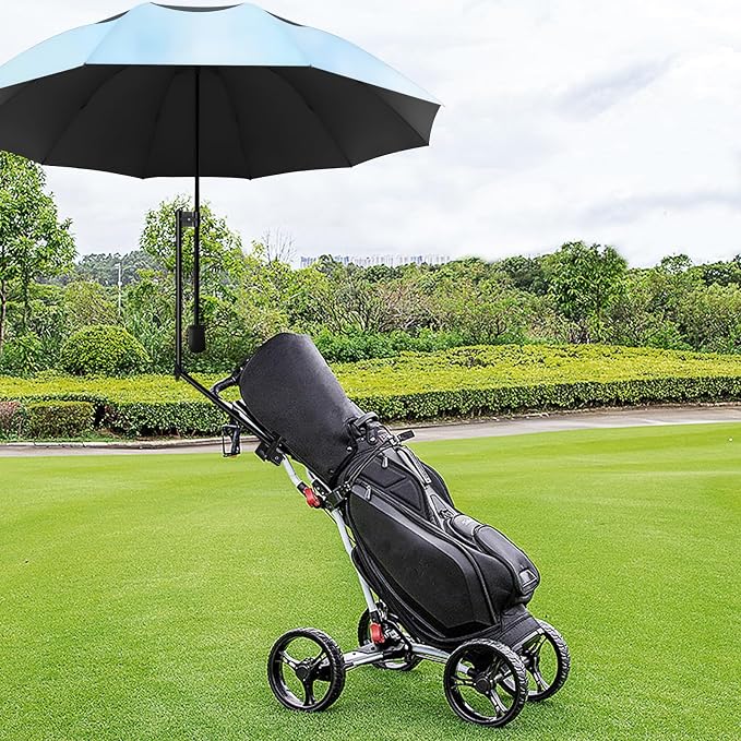 XLINGZA UPF 50+ Beach Umbrella with Adjustable Universal Clamp