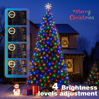1000LED Outdoor Christmas Lights, 328FT String Lights Multicolor | IP44 waterproof,8 Modes,Remote control 3 Timers & Memory Function, Ideal Indoor & Outdoor Christmas Tree Holiday Decorations