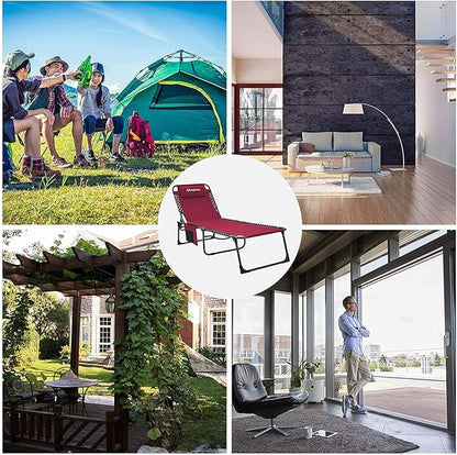 KingCamp Folding Outdoor Chaise Lounge