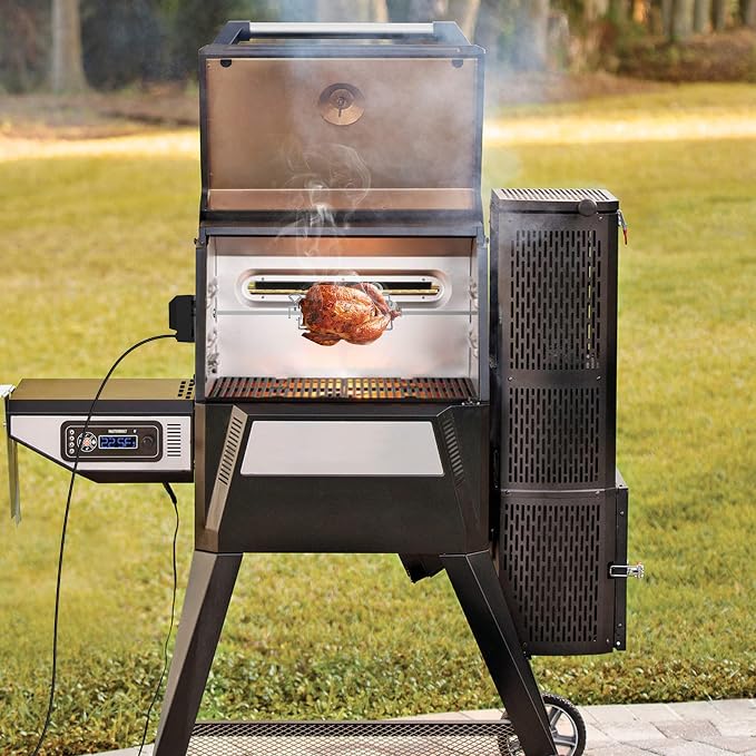 onlyfire Stainless Steel Rotisserie Kit BBQ Grilling Accessories | Fit for Masterbuilt Gravity 560 and 1050 Series Grills, NOT FOR Gravity 800