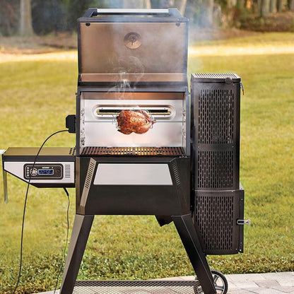 onlyfire Stainless Steel Rotisserie Kit BBQ Grilling Accessories | Fit for Masterbuilt Gravity 560 and 1050 Series Grills, NOT FOR Gravity 800