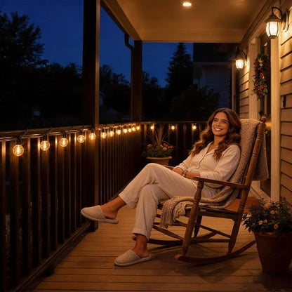 RTTY Outdoor String Lights 50ft, G40 Led Patio Lights with 26pcs Bulbs,Waterproof Shatterproof Dimmable Hanging Connectable Globe Outdoor Lights for Cafe,Bistro,Backyard,Gazebo,Balcony,Party, Black