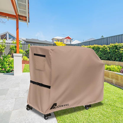 Griddle Cover for Blackstone E-Series 2-Burner 22" Electric Tabletop Griddle with Prep Cart,600D Waterproof Fade-Resistant Protective Cover for Blackstone 22 Inch Tabletop Electric Griddles,Khaki