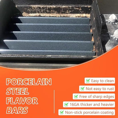 Grill Parts for Weber Genesis Silver B/C, Spirit 300/700, Weber 900, Genesis Gold B C Genesis Platinum C B Grills (with Side Control), 22.5" Flavorizer Bars & 28 1/8" Grill Burners for Weber 7536 7508