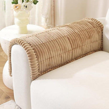 OstepDecor Couch Cover for Dogs, Washable Non Slip Sofa Cover for Pets | Soft Couch Covers for Sofa, Loveseat and Sectional, Furniture Protector Against Pet Hair & Dirt (20" x 24", Khaki)