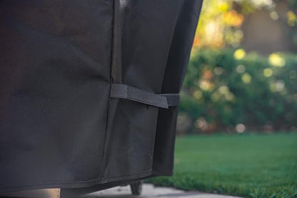 Kenmore 33 Inch Gas Grill Cover for Outdoor Grill, Universal BBQ Grill Cover for 2- and 3-Burner Gas Grill, Weatherproof, UV- and Fade-Resistant with Hook & Loop Straps, Black