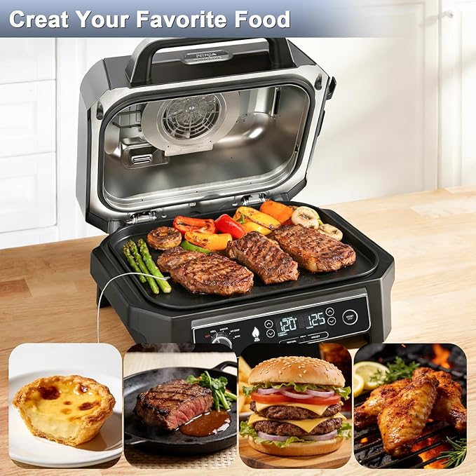 Griddle Plate Insert for Ninja Woodfire Pro Connect XL Grill OG951 OG850 OG952, Non-Stick Griddle Pan for Ninja XSKGRIDLXL Woodfire OG800 OG900 Series Grill Accessories