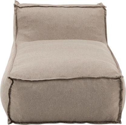 Merax Outdoor Bean Bag Chairs, 61" L Lounger Chair for Adults Bean Bag Couch Sofa with Memory Foam Filled for Patio Pool Balcony & Desk, Water-Repellence Fabric Outside Beanbag Chair