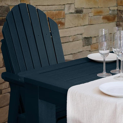 Highwood AD-CNA44-FBE Hamilton 5 Piece Square Counter Height Dining Set, Federal Blue