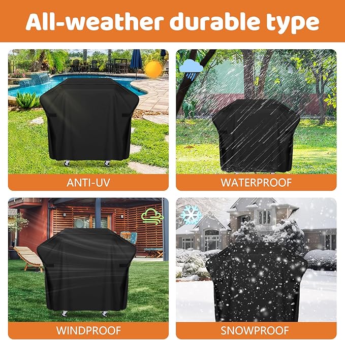 Grill Cover for Charbroil Edge Electric Grill Serie,BBQ Grill Cover for Charbroil Grill 24652144 22652143,Full-Length All Weather Electric Smoker Cover Replacement for Char-Broil BBQCover 3657248W04