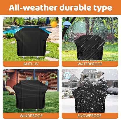 Grill Cover for Charbroil Edge Electric Grill Serie,BBQ Grill Cover for Charbroil Grill 24652144 22652143,Full-Length All Weather Electric Smoker Cover Replacement for Char-Broil BBQCover 3657248W04