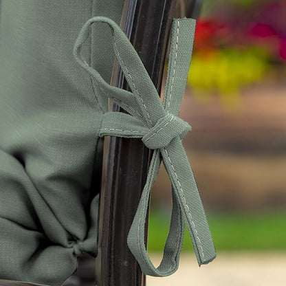 Arden earthFIBER Outdoor Dining Chair Cushion, 20 x 20, Rain-Proof, Fade Resistant, Sage Green Texture