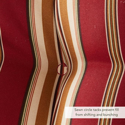 Greendale Home Fashions Outdoor 44x22-inch High Back Chair Cushions (Set of 2), Tuscan Stripe