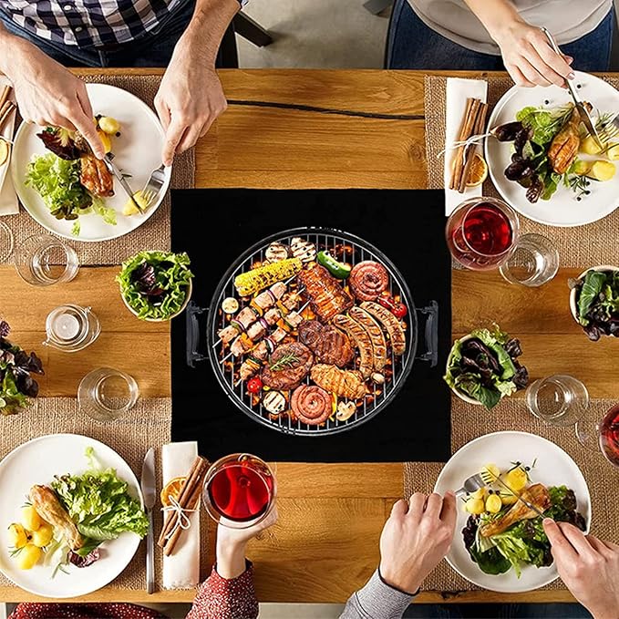 30cm*30cm Welding Blanket Fireproof Mat Anti Fire Pad Heat Insulation Carbon Felt Ground Table Flame Retardant Protective Pad