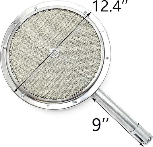 12" Outdoor Oven BBQ Infrared Searing Burner and Burner Valve, Round Ceramic Baking Burner for Turkey Fryer Burners, Outdoor Cooking, Fire Pit for DIY Grill setups