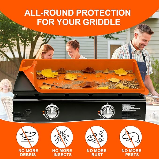 36" Silicone Griddle Mat for Blackstone Grill, Heavy Duty Grill Mat Cover, Non-Stick Rubber Cooking Mats for Griddle Top Protection, Grill Accessories