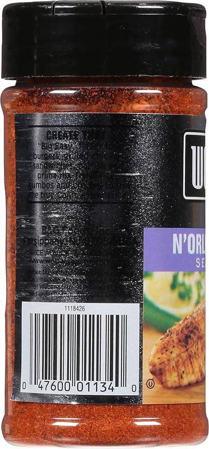 Weber N'Orleans Cajun Seasoning, 5 Ounce Shaker (Pack of 2)