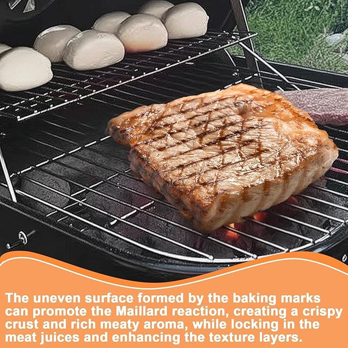Charcoal Grill Grate for Americana Grill Replacement Parts 3000-4000 SER Grills Walk-A-Bout,1025.8.001 Cooking Grid for Americana Grill Parts Aussie Charcoal,Sizzler, Swinger & Traveler Grill Rack,1PC