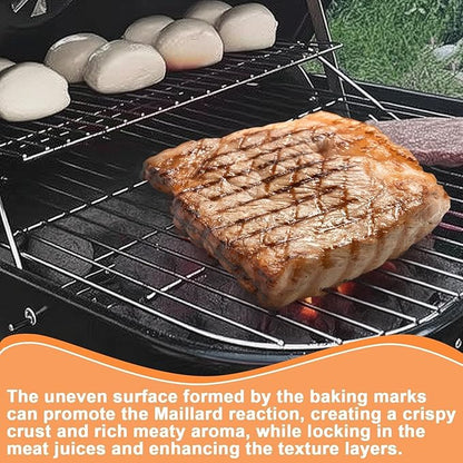 Charcoal Grill Grate for Americana Grill Replacement Parts 3000-4000 SER Grills Walk-A-Bout,1025.8.001 Cooking Grid for Americana Grill Parts Aussie Charcoal,Sizzler, Swinger & Traveler Grill Rack,1PC
