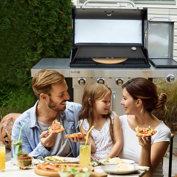 Skyflame Universal Metal Pizza Oven Kit | 20-30 inch Adjustable Width, Grill Top Pizza Oven Box, For Most Gas Grills, Pellet Grill Conversion Kit