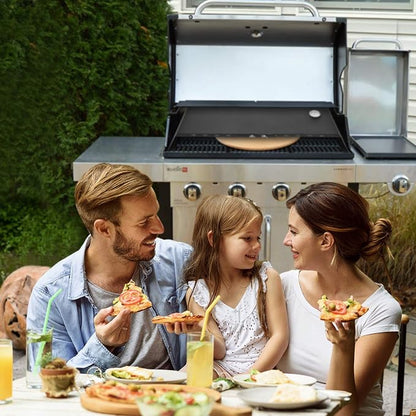Skyflame Universal Metal Pizza Oven Kit | 20-30 inch Adjustable Width, Grill Top Pizza Oven Box, For Most Gas Grills, Pellet Grill Conversion Kit