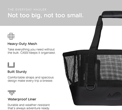 MISSION Boat Gear CASSI Heavy-Duty Outdoor Tote and Waterproof Marine-Grade Mesh Boat Bags