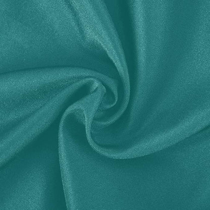 Teal Green Solid Color Round Tablecloth 60" Waterproof Spillproof Polyester Fabric Table Cover with Zipper Umbrella Hole for Outdoor Patio Garden Dining Party