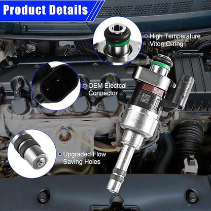 Set of 4 Fuel Injectors Fits for Chevy Cruze 2016-2019, for Equinox 2018-2019, for Malibu 2016-2019, for GMC Terrain 2018-2019, for Buick Encore 2016-2019# FJ1293 55577403 12644767