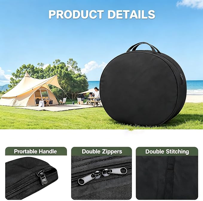 28" Round Cocktail Table Carry Bag, Heavy Duty 600D Oxford