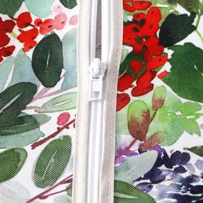 EHouseHome Outdoor Indoor 60inch Round Tablecloth with Umbrella Hole and Zipper, Waterproof Zippered Patio Table Cloths, Spring/Summer Table Covers for Backyard Circular Table/BBQs/Picnic