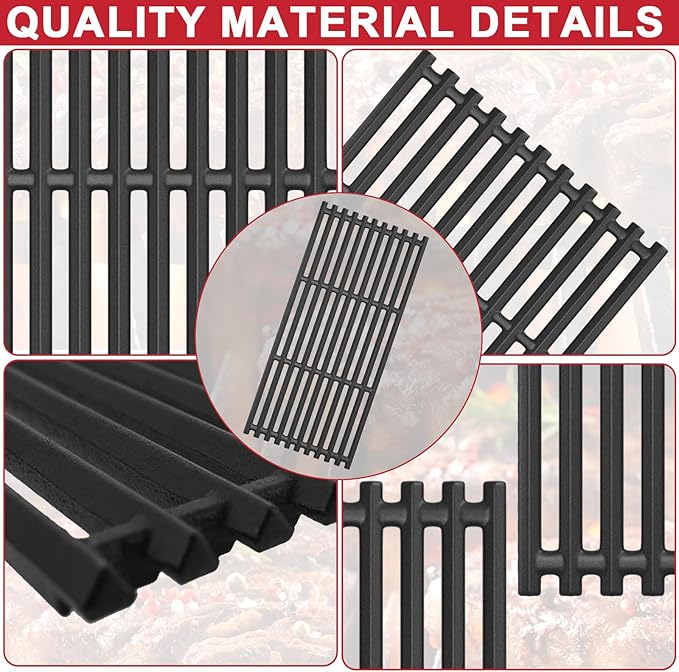 Emitter Plates and Grill Grates for Charbroil TRU Infrared 463355220 463367016 463242516 463246018 463346017 463242515, Grill Replacement for Charbroil Parts G466-2400-W1 G474-0017-W1