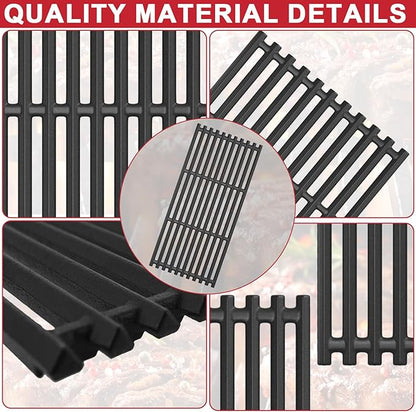 Emitter Plates and Grill Grates for Charbroil TRU Infrared 463355220 463367016 463242516 463246018 463346017 463242515, Grill Replacement for Charbroil Parts G466-2400-W1 G474-0017-W1