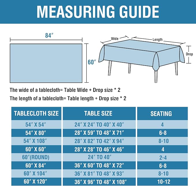 H.VERSAILTEX Linen Textured Table Cloths 60 x 84 Inch Premium Solid Tablecloth Spill-Proof Waterproof Table Cover for Dining Buffet Feature Extra Soft and Thick Fabric Wrinkle Free, Ivory