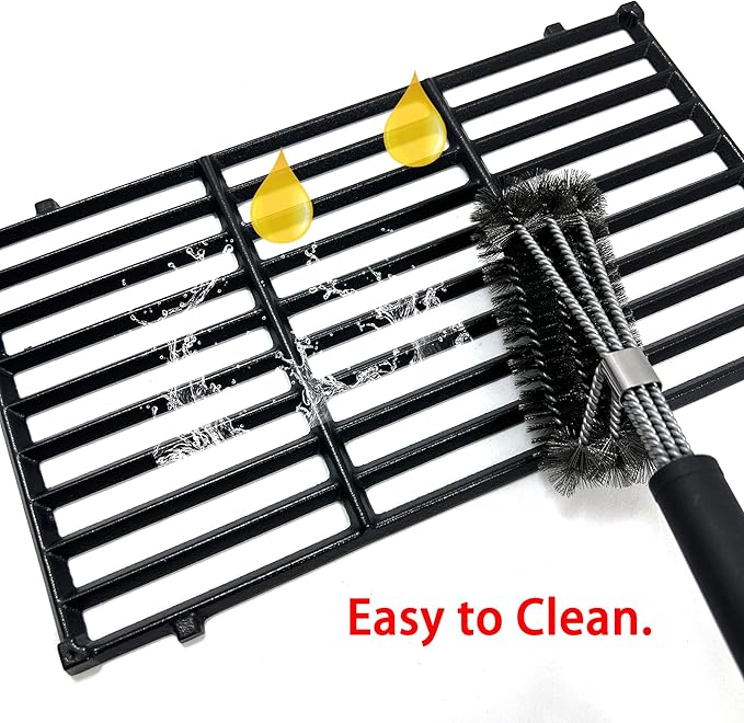 DC131 17.5" 7637 Cast Iron Grill Grates Replacement for Weber Spirit 200 Series, Spirit E-210 S-210, Spirit II 210 Series (2017 and Newer) Gas Grills (with Front-Mounted Control Panels)