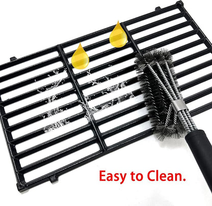 DC131 17.5" 7637 Cast Iron Grill Grates Replacement for Weber Spirit 200 Series, Spirit E-210 S-210, Spirit II 210 Series (2017 and Newer) Gas Grills (with Front-Mounted Control Panels)