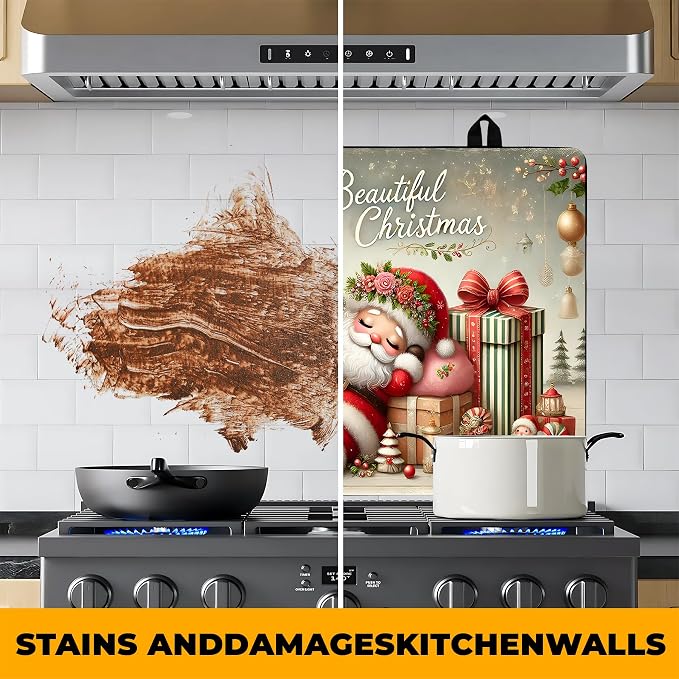 Christmas Stove Top Cover Snowman Stove Top Cover for Home Decoration Kitchen Pad Non-Stick Washable Cooktop Covers Countertop Protector Keep Stove Clean 28"x20" (Man)