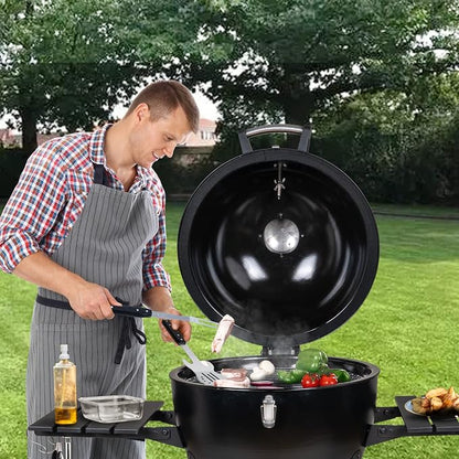 Gifts for Men - BBQ Grilling Set, 4-Piece Heavy Duty Stainless Steel Barbeque Tools - Unique Gifts for Dad, Father, Music Lovers, Perfect Barbecue Accessories for Indoor & Outdoor Use (Guitar Design)