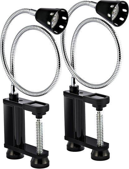 BBQ Grill Lights Magnetic Base Super-Bright LED Lights-360 Degree Flexible Gooseneck, Weather Resistant, Task Lighting Barbecue Grilling Gifts for Men Dad Husband (Black, 2 Pack)