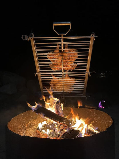 Asador Cross Grill - Stainless Steel Outdoor Argentine/Patagonia Style BBQ